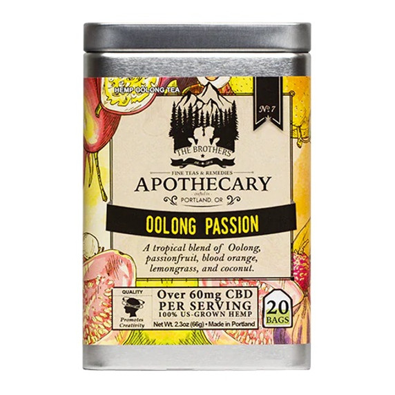 Brothers Apothecary | Oolong Passion Hemp Tea | 60mg/Serving*