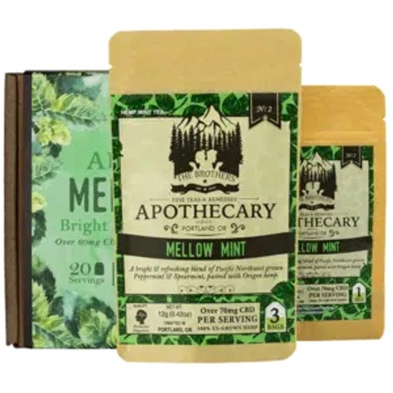Brothers Apothecary | Mellow Mint Hemp Tea | 60mg/Serving~