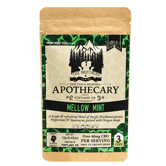 Brothers Apothecary | Mellow Mint Hemp Tea | 60mg/Serving~