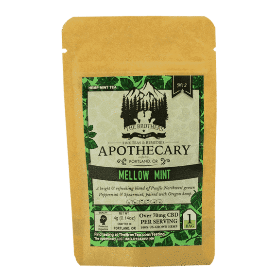Brothers Apothecary | Mellow Mint Hemp Tea | 60mg/Serving~