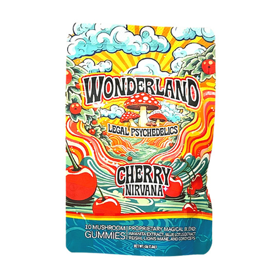 Habit Wonderland Cherry Nirvana Legal Psychedelics Mushroom Gummies 10 count