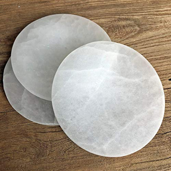 Crystal's, Stones & Gems Selenite Disk 3 Inch