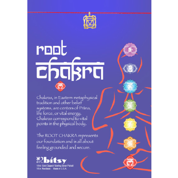 Chakra Necklace With Gold Charm
