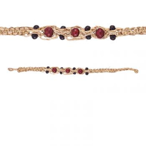 Adjustable Hemp  Anklet Bracelet