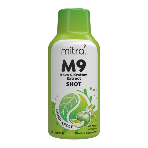Mitra9 Kava & Kratom Shot Crisp Apple