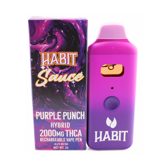 Habit Hybrid THCa Sauce 2g Rechargeable Vape Pens in Various Strains