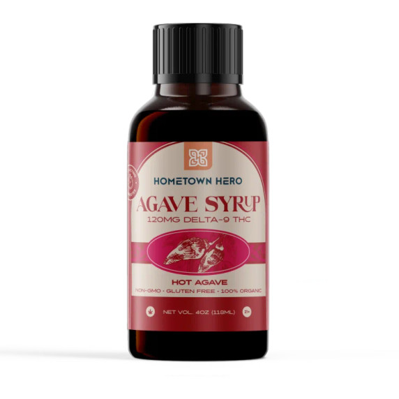 Hometown Hero 120mg D9 Agave Syrups in 3 Flavors