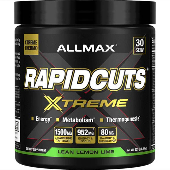 ALMAX Rapidcuts Xtreme Energy 235g Powder