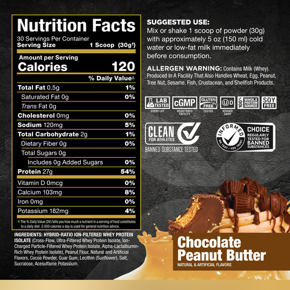 ALLMAX IsoFleX 30g Chocolate Peanut Butter Whey Protein Sample