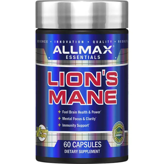 ALLMAX Lions Mane 60ct Veggie Capsules