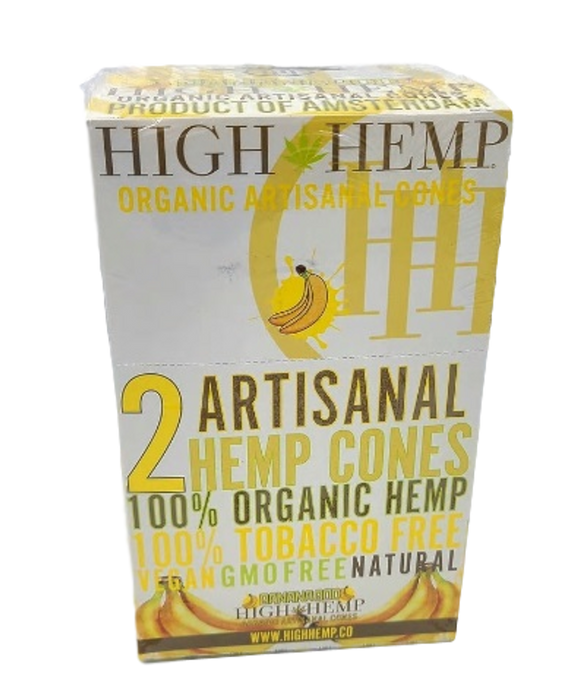 High Hemp | Vegan Organic Cones | Banana Goo | 2ct pouch~