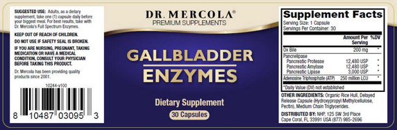 Dr. Mercola Gallbladder Support