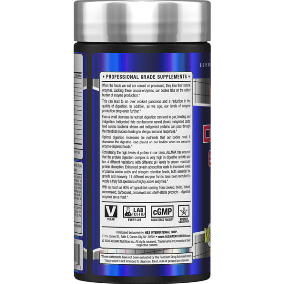 ALLMAX Digestive Enzymes 90ct Capsules