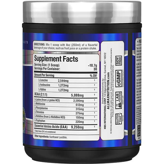 Allmax EAA 320g Essential Amino Acids Muscle Support Powder