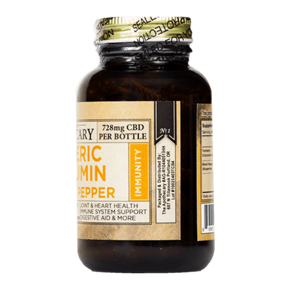 Brothers Apothecary Immunity Support  CBD and Turmeric Capsules