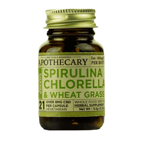 Brothers Apothecary Super Greens CBD, Spirulina and Wheatgrass Capsules