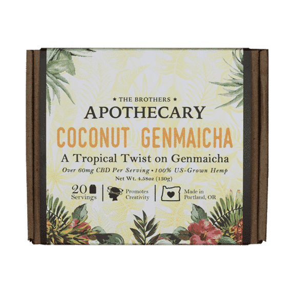 Brothers Apothecary | Coconut Genmaicha Hemp Tea | 60mg/Serving~