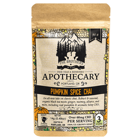 Brothers Apothecary | Pumpkin Spice Chai Hemp Tea | 60mg/Serving*