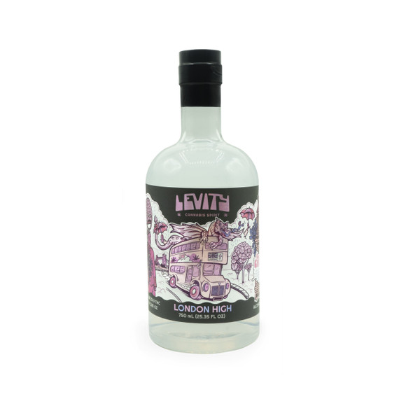 Levity | Cannabis Spirit | London High | D8:D9:CBG | 750mL Bottle