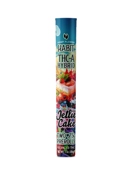 Habit THCA Pre-Rolls 2ct Jellie Cake Hybrid
