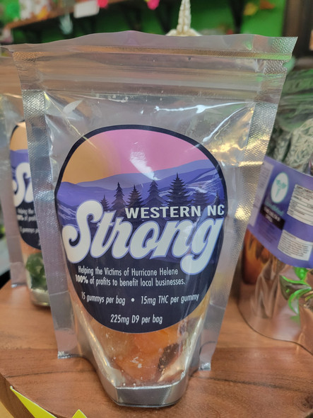 Western NC Strong Gummies 15ct Bag 15mg D9 Each Western NC Strong Gummies 15ct Bag 15mg D9 Each