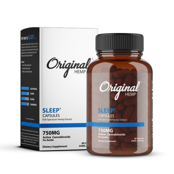 Original Hemp | 25mg Capsules | Sleep | 60ct.