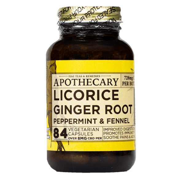 Brothers Apothecary Digest Well CBD, Licorice, Ginger, Peppermint & Fennel Capsules