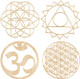 Sacred Geometry Wood Wall Art | 12" | Assorted Designs