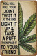 Novelty Sign | Roll Roll Your Joint | Tin 8x6