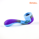 5.5" SirEEL Silicone Savant Hand Pipe with Glass Screen in Assorted Colors