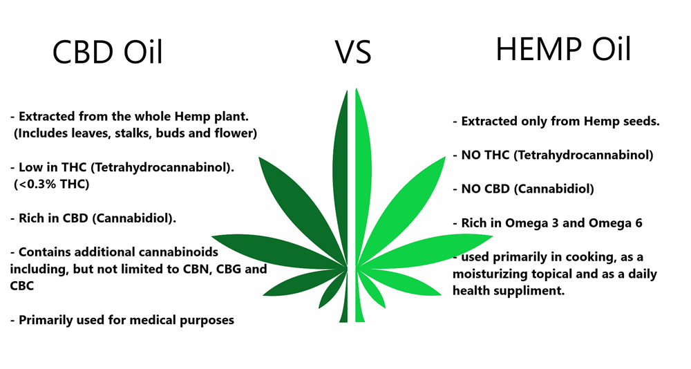 CBD Oil vs. Hempseed Oil: What's the Difference?