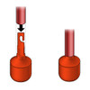 Add some color to your Awarewolf Gear Urban Explorer Cane with our interchangeable dome tips. Sedona Orange. Interchangeable universal hook tip designed for the Awarewolf Gear Urban Explorer Cane. Compatible with other mobility canes.