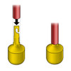 Add some color to your Awarewolf Gear Urban Explorer Cane with our interchangeable dome tips. Hello Yellow. Interchangeable universal hook tip designed for the Awarewolf Gear Urban Explorer Cane. Compatible with other mobility canes.