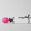 Folded Awarewolf Gear Urban Xplorer mobility cane featuring a Sherbet Pink hook-style dome tip on a white background.