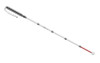 Introducing the Urban Xplorer mobility cane by Awarewolf Gear. Strength, Empowerment, Freedom, Confidence, and ultimate mobility. Urban Explorer mobility cane featured in its fully extended position with a white dome hook tip