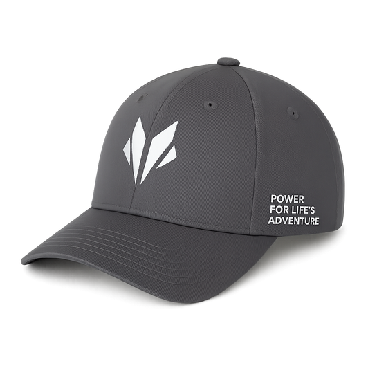 Steel gray Awarewolf Gear Horizon Cap with white embroidered wolf icon on front.