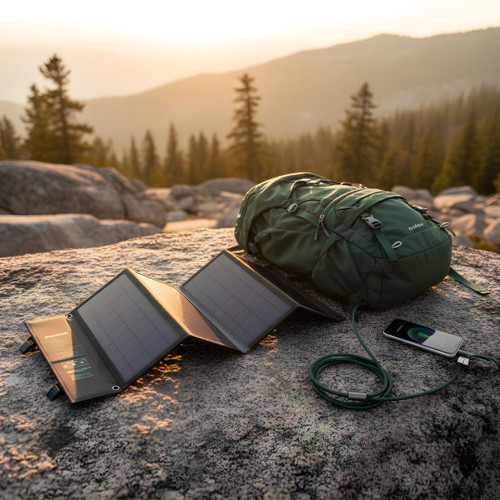 Artemis Explorer E1 40W foldable solar explorer kit with kickstand and USB charging