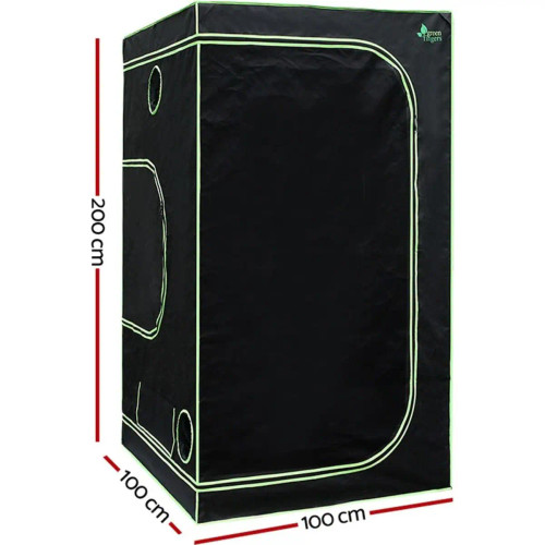 The Metre Square 100x100x200cm hydroponic grow tent with 600D Mylar lining and steel frame