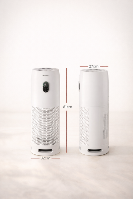 SkyGuard Pro-Flow E1 smart air purifier with HEPA filter UV lamp and PM2.5 display