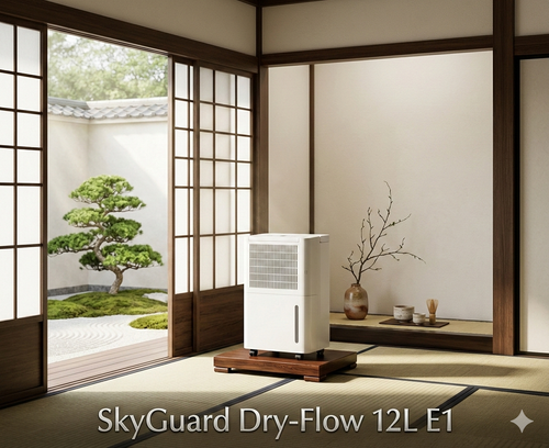SkyGuard Dry-Flow 12L E1 2-in-1 dehumidifier and air purifier