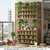 The Bamboo Monolith 10-tier bamboo corner shoe storage tower