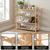 The Bamboo Ascent 4-tier bamboo entryway organizer for shoe storage