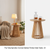 The Tally Spindle | Conical Slatted Timber Side Table - E1