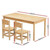 The Piccolo Atelier | Solid Pinewood Kids Activity Table & Chair Set - E1