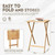 The Bamboo Twin-Leaf 2-piece foldable bamboo multi-use table set