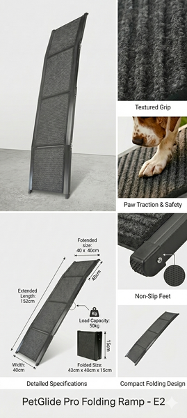 PetGlide Pro Folding Ramp - E2