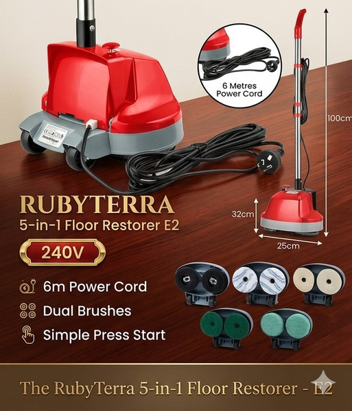 The RubyTerra 5-in-1 Floor Restorer - E2