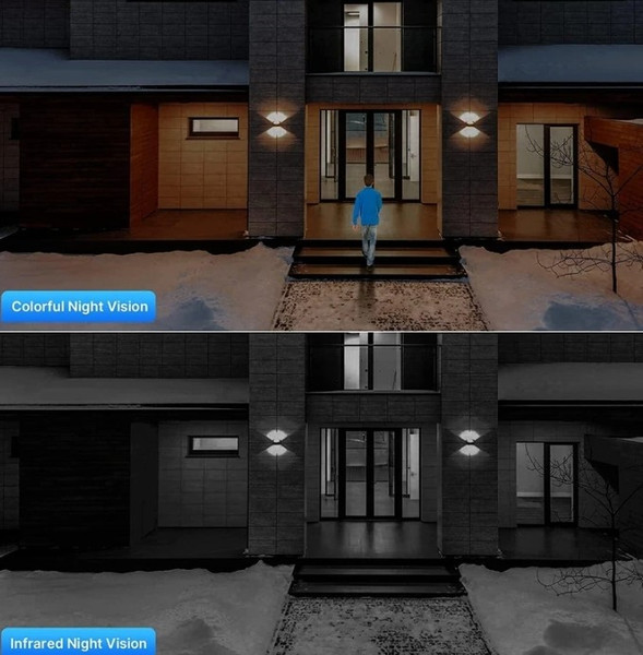 LIV-ECO AuraBeam 2K Solar-Sync Camera E1 with solar panel and IP66 outdoor security design