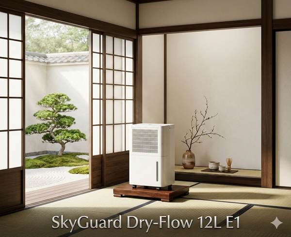 SkyGuard Dry-Flow 12L E1 2-in-1 dehumidifier and air purifier