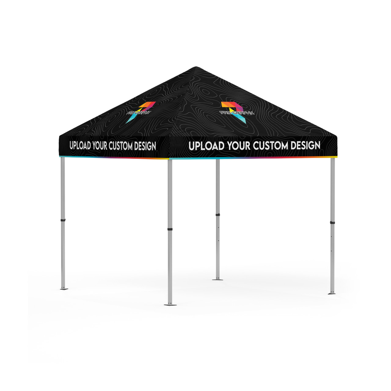 a canopy tent with a custom design